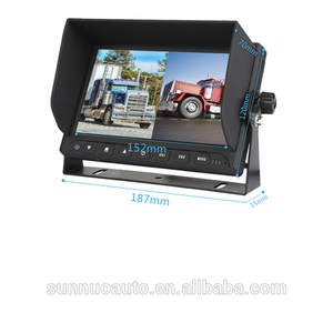 จอภาพติดรถยนต์และรถบัสไร้สาย SUNNUO SN-718HD-4DR ขนาด 7 นิ้ว TFT LCD พร้อมฟังก์ชั่นสัมผัส รองรับกล้องมองหลังสี่ตัว ความละเอียด 1920x1080 - Product Image 2
