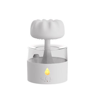 Diffuseur d'arômes JCSY Cloud Rain 0,5L, grain de bois blanc, humidificateur silencieux avec lumière LED, pour la maison et le bureau - Product Image 4