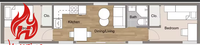 Maison en conteneur en acier, 3 chambres, bureau, garage, préfabriquée, design moderne, utilisation en entrepôt, maison mobile
