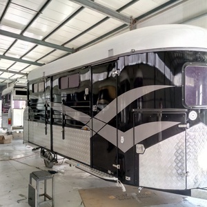 Remolque de Caja para Camioneta HERUI Triple-Horse de 2 Ejes con Cuello de Cisne y Carga Inclinada LQ, Solución de Transporte y Almacenamiento Equino para Todo Clima - Product Image 2