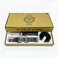 Montre connectée Watch 4 Pro avec double bracelet et cadran rond, compatible Smart Watch4 Pro