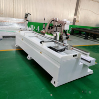 Machine CNC automatique pour le travail du bois, perçage de trous de serrure de précision et fraisage de profilés de fenêtres et de portes, moteur robuste et longue durée de vie