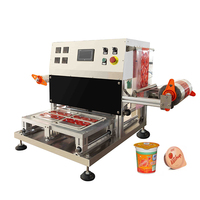 Machine de scellage de bureau semi-automatique électrique Rongjun, engrenage moteur pour l'emballage de papier/film, multifonctionnelle, boissons, aliments