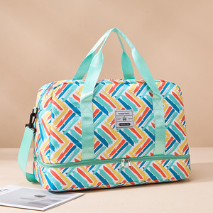Sac de voyage compact et robuste à grande capacité pour vêtements de sport, avec logo personnalisé, 4 couleurs, idéal pour le transport à main - Product Image 4