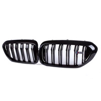Grille avant BMW Série 5 G30 G38, modèle simple ou double ligne, noir brillant, pour BMW Série 5, grille modifiée
