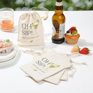 Bolsas con Cordón para Kit de Resaca Margarita Oh Sip, Recuerdos para Despedidas de Soltera, Regalos de Cumpleaños, Viajes de Chicas, Suministros de Emergencia - Product Image 6