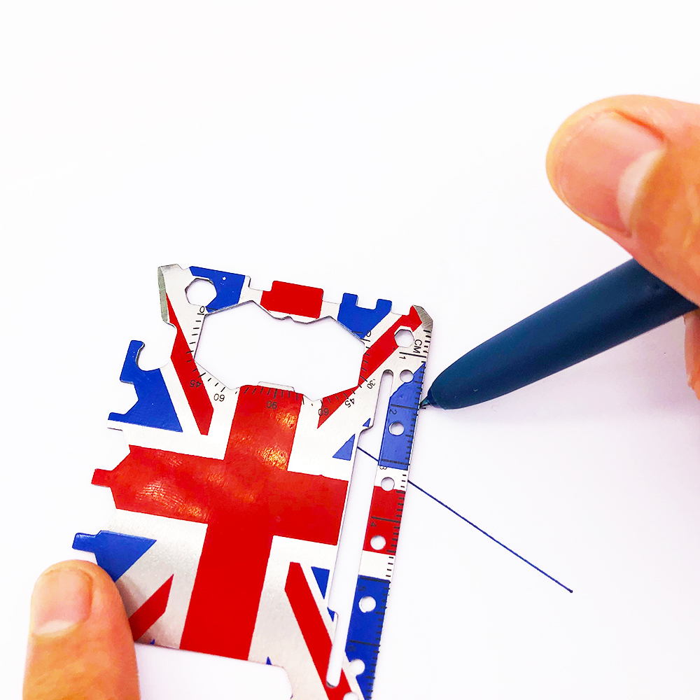 UK Flag edc Multi-Function Tools Pocket Credit Card Survival Multi Tool Knife