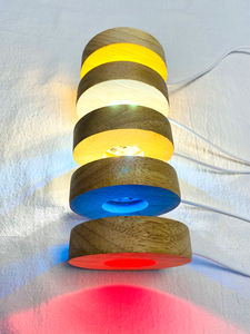 ฐานหลอดไฟ LED แบบเรืองแสงทำจาก<span class=keywords><strong>ไม้</strong></span>สำหรับ3D ตัวยึดหลอด<span class=keywords><strong>ไฟ</strong></span>เลเซอร์ LED ฐานแสดงผลคริสตัลพร้อมสาย USB - Product Image 2