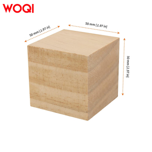 WOQI fatti a mano quadrati incompiuti blocchi di legno naturale per l'artigianato, intaglio e <span class=keywords><strong>fai</strong></span> <span class=keywords><strong>da</strong></span> <span class=keywords><strong>te</strong></span> progetti di arredamento per la casa - Product Image 3