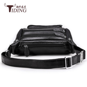 Bolso de cintura de cuero genuino para hombre Tiding, mochila de gran capacidad para exteriores, para viajes de ocio - Product Image 2