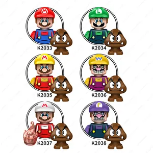 WM blok mini mainan super Kinopio Mario bro warigi koopa blok bangunan mainan pendidikan untuk anak-anak KDL805