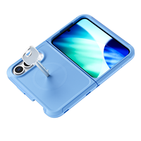 Nouvelle coque de téléphone portable magnétique 3-en-1 antichoc en TPU+PC, design de luxe, prix d'usine en gros pour iPhone Duo