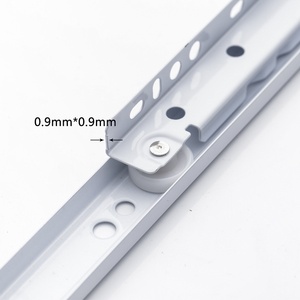 Nhà máy Tủ Ngăn Kéo Runner <span class=keywords><strong>fgv</strong></span> điện mạ Con Lăn Ngăn kéo trượt với nylon bánh xe - Product Image 3