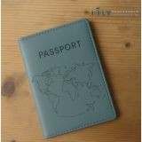 Airline Crews Portefeuille et porte-cartes en cuir PU pour documents de voyage 13.8x10.4cm sans fermeture Design de mode