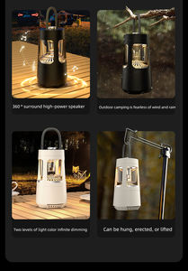 <b>Portable</b> Outdoor Camping Adjustable Lantern Led Light Lamp Powerful Waterproof IPX5 Wireless 10W Bluetooth <b>Speaker</b> - Product Image 3