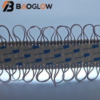160 °   Module LED miniature à injection 12V DC 3 LED 1,2W blanc froid SMD 2835 120-140LM IP65 étanche RGB