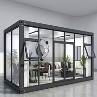 Maison préfabriquée moderne de 20 pieds, conteneur détachable et extensible, maison ignifuge A1, villa modulaire de luxe pour usage résidentiel et bureautique