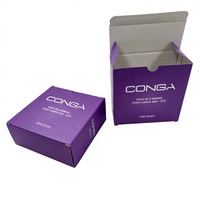 Caja de Regalo Plegable Rígida de Cartón Corrugado Moderno, Impresión de Logotipo Personalizada, Impresión UV, Grabado en Relieve, Materiales Reciclados, Embalaje Cosmético