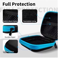 Étui de rangement pour écouteurs sans fil carré avec logo personnalisé, sac pour écouteurs, étui rigide en EVA pour écouteurs, étui de charge pour écouteurs