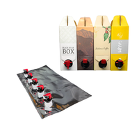 Sac en aluminium de 1L, 2L, 3L, 5L, 10L avec valve, sac en feuille d'aluminium BIB, carton de sacs, personnalisable