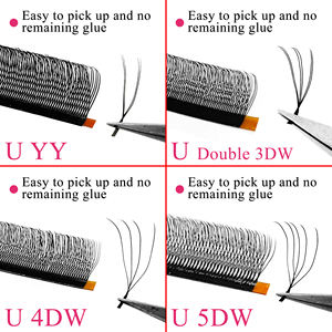 Extensions de cils en vison 3D 4D 5D U W, en PBT coréen noir mat, doux, 0.07, forme U, YY, pour marque privée, fournitures de cils, logo personnalisé - Product Image 4
