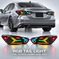Feu arrière numérique à LED fumé modifié à défilement séquentiel avec animation de démarrage, remplacement OE pour Toyota Camry XV70 2018-2021