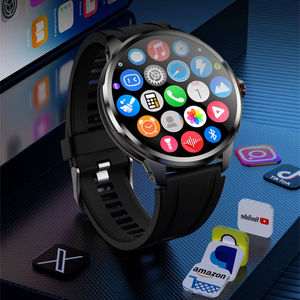 1.75 pouces AMOLED Android montre intelligente 4G GPS SIM 3GB + 32GB bande de gel de silice capteur de fréquence cardiaque IP67 réponse magnétique calendrier d'appel - Product Image 1
