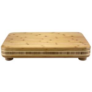 Bloc à découper en bambou, planche à découper en bambou pour la cuisine, plats en bois de bambou avec pied pour la préparation des aliments - Product Image 5