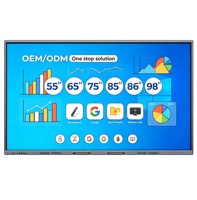 Panneau interactif tactile LED 85 pouces, ordinateur tout-en-un, tableau blanc électronique avec 40 points de contact