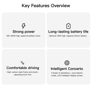 48V 350W高速ブラシレスモーター14AH折りたたみ式EUリチウム電池700Cタイヤ7速都市通勤電動マウンテンバイク - Product Image 4