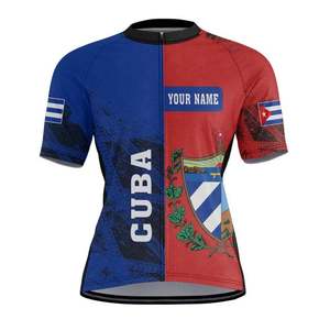 Maglia da Ciclismo Personalizzata con Bandiera del Capo Verde, Manica Corta, Zip Intera, Design Personalizzato - Product Image 3