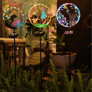 Ngoài Trời Giáng Sinh Ánh Sáng Trang Trí Nội Thất Sân Vườn Bãi Cỏ Con Đường Cảnh Quan LED Đèn Năng Lượng Mặt Trời Người Tuyết Cổ phần Động Vật Hình Bóng Spike Đêm Đèn - Product Image 2