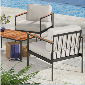 Muebles de Jardín de lujo para exteriores, sofá de aluminio, sillón de Patio, juego de mesa - Product Image 3