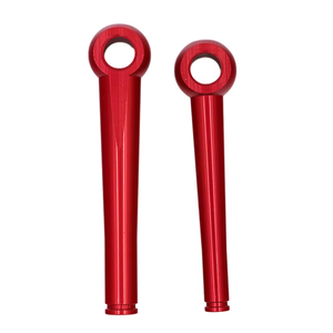 Poignée sphérique en aluminium anodisé rouge sur mesure pour tournage CNC, acier inoxydable, perçage, machine 3D, levier, tour, fraisage - Product Image 1
