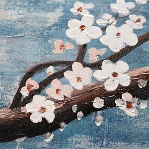 Lienzo al óleo de flores pintado a mano para decoración del hogar, <span class=keywords><strong>3</strong></span> <span class=keywords><strong>piezas</strong></span> de paisaje floral moderno, decoración de pared, pintura colgante, pintura al óleo - Product Image 4