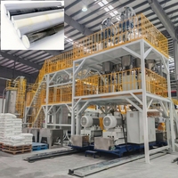 Ligne de production de granulés de membrane imperméable TPO/PE/EVA renforcée, haute capacité et précision, contrôlée par PLC et écran tactile