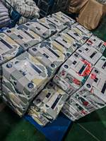 Set Sprei Kasur King Size Premium Mikrofiber Cetak 6 Potong dengan Sprei Fitted Kantong Dalam 14 Inci dan 4 Sarung Bantal