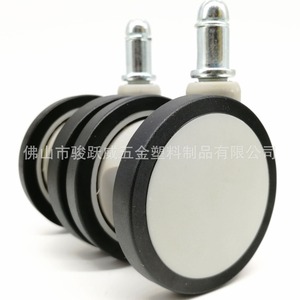 Ruedas giratorias de 67 mm de diámetro, 22 mm de vástago, sin freno, para silla de barbero, silla de peluquería, con rueda firme. - Product Image 5