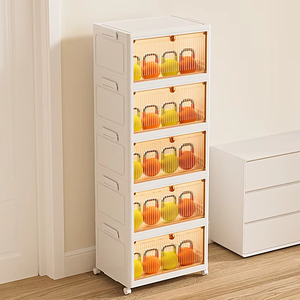 ZD40FG-1 Libreria Pieghevole Senza Installazione, Espositore per Arte, Scatola Portaoggetti Mobile per Camera da Letto e Soggiorno - Product Image 2