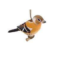 Décoration d'oiseaux en bois sculptés à la main, modèle d'oiseau de la tite noire en bois, ornements d'oiseaux en bois faits à la main