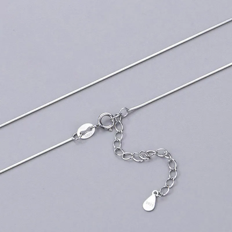 Cadena de serpiente para mujer, cadena de plata de ley 925, cadena de joyería para mujer, venta al por mayor de fábrica