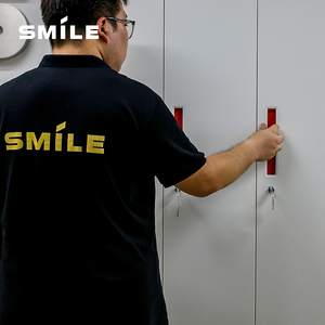 Nụ Cười 3 Cửa <span class=keywords><strong>Locker</strong></span> Công Suất Lớn Quần Áo Tủ Quần Áo Thép Trắng Trường/Phòng Tập Thể Dục Tủ Khóa - Product Image 5