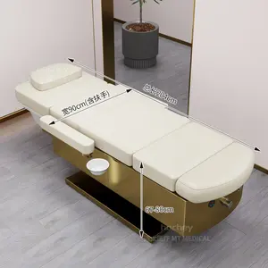 Hochey High Quality Modern Salon Furniture Adjustable Spa Massage Bed Electric Beauty Table