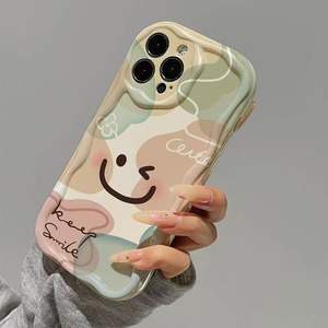 À la mode Pour Smiley Visage Anti-chute TPU Téléphone Cas Pour Apple 16 Pro Max Pour <span class=keywords><strong>Iphone</strong></span> 15 Plus 14 12 Filles 11 Pro XR-Créatif - Product Image 2