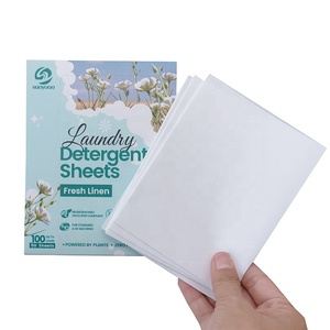 SANYUAN vente en gros feuilles de linge de lavage parfum de lin frais écologique nettoyage en profondeur papier détergent à lessive - Product Image 5