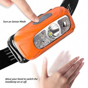 OEM 百宇恒热销防水动力感应头灯可充电，适合露营跑步 - Product Image 4