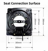 Base pivotante universelle à 360 degrés pour siège de voiture, adaptateur rotatif pour siège individuel, modification pour camping-car, fourgonnette, caravane