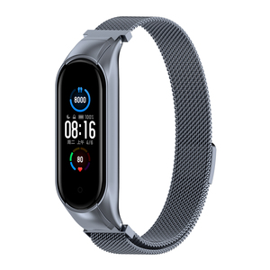 สายรัดข้อมืออัจฉริยะ Jmetec พร้อมกรอบกันกระแทก สายโลหะแบบมิลานีส สายนาฬิกาแม่เหล็ก สำหรับ Xiaomi <span class=keywords><strong>Mi</strong></span> <span class=keywords><strong>Band</strong></span> 5 <span class=keywords><strong>6</strong></span> - Product Image 4