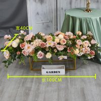 Ensembles floraux en soie de luxe professionnels en gros pour la décoration de tables de mariage, personnalisables en taille et couleur, haute qualité pour l'intérieur