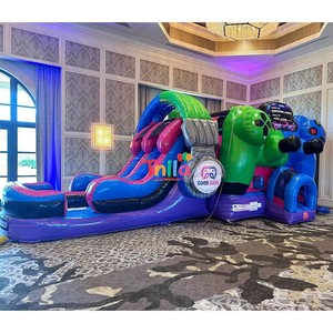 Château gonflable en PVC avec toboggan, design personnalisé, château gonflable <span class=keywords><strong>Spiderman</strong></span>, château gonflable commercial pour enfants - Product Image 6